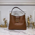 Valentino 50027 Vsling Grainy Calfskin Hobo Bag Brown