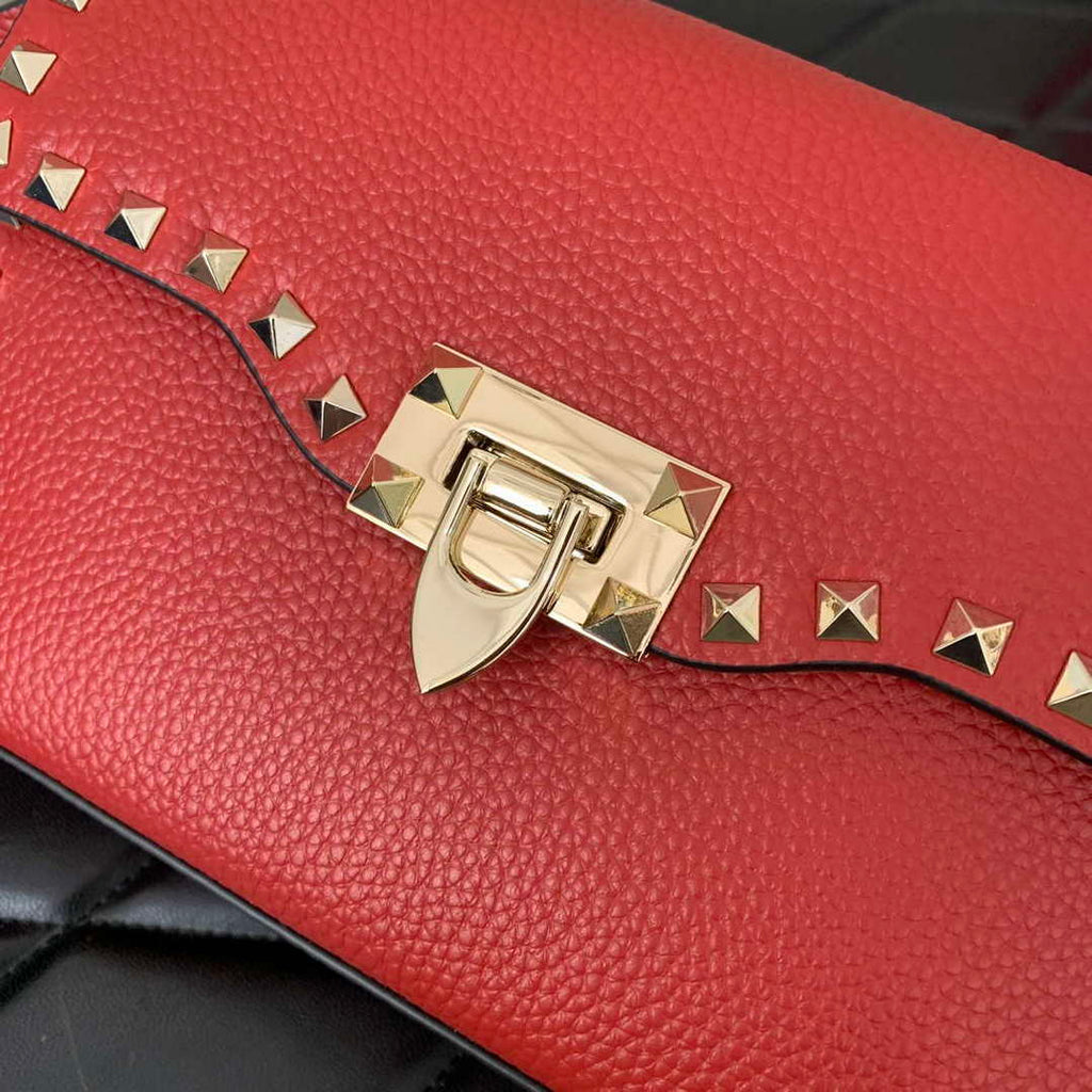 Valentino 5W2B0181VSF_0NO Small Rockstud Grainy Calfskin Crossbody Bag