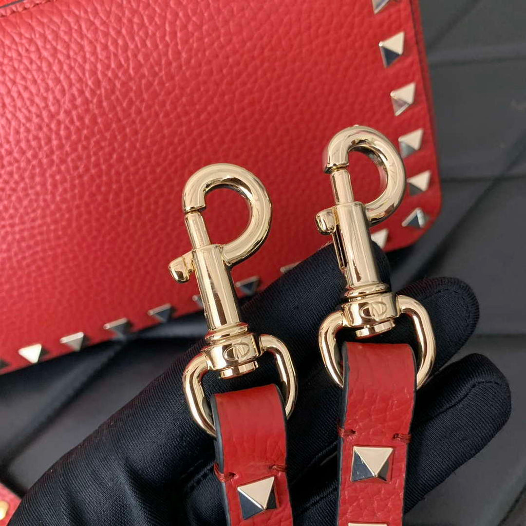 Valentino 5W2B0J47VSF_0NO Small Rockstud Grainy Calfskin Crossbody Bag 0311
