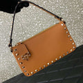 Valentino 5W2B0J47VSF_0NO Small Rockstud Grainy Calfskin Crossbody Bag 0311 - Pink - View 1