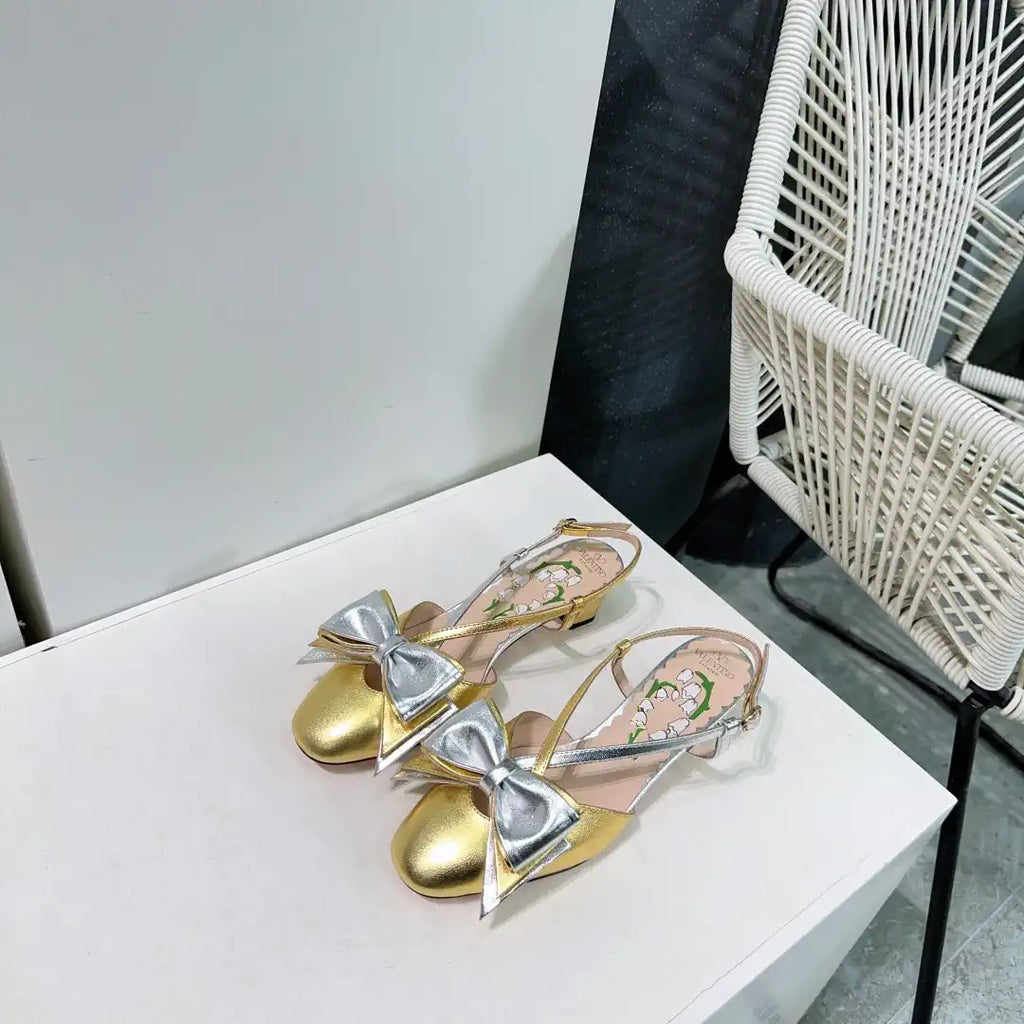 Valentino 6W2S0LB6QLJ_R1U  Bowow Slingback Pumps In Lambskin 45MM V98922