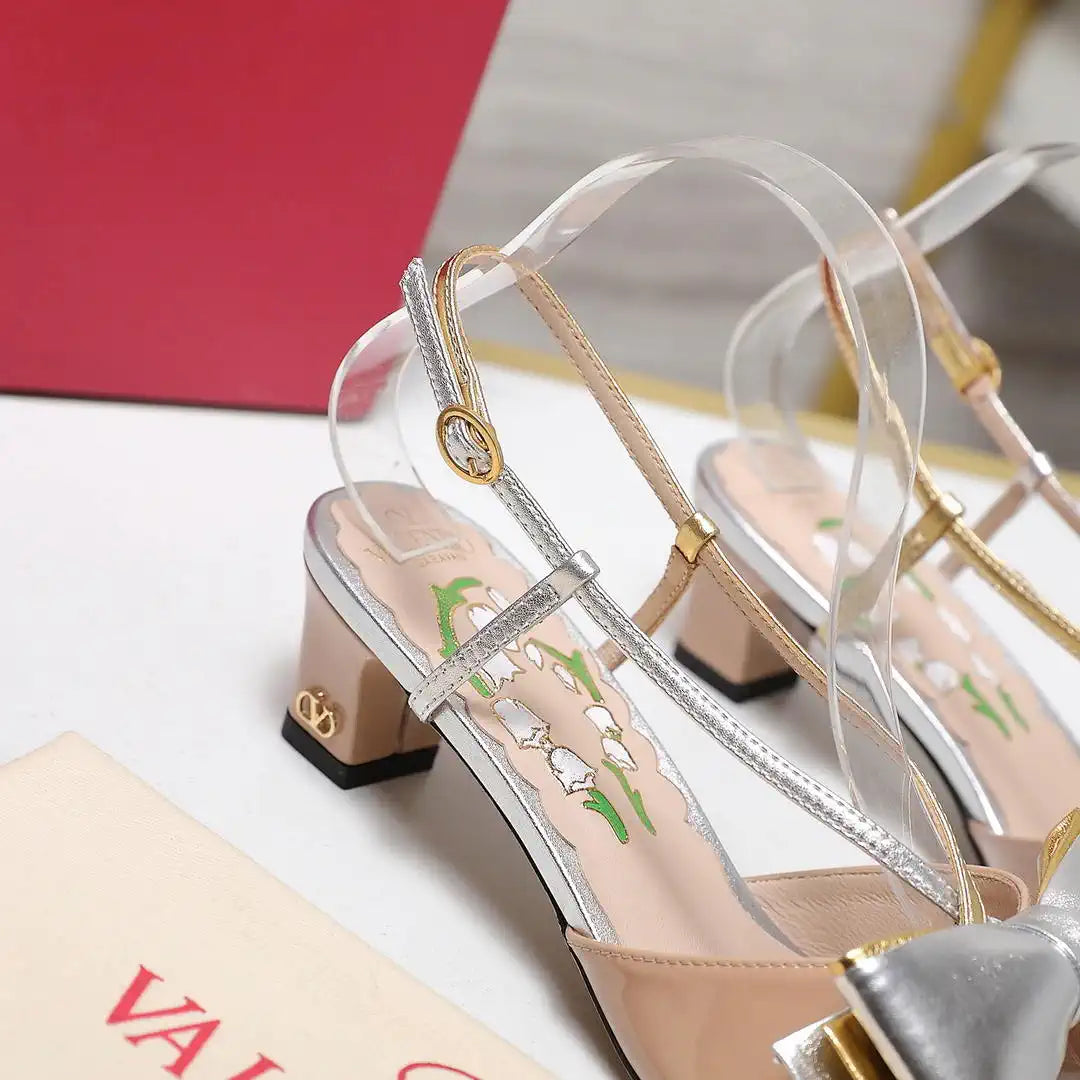 Valentino 6W2S0LB6QLJ_R1U  Bowow Slingback Pumps In Lambskin 45MM V98923