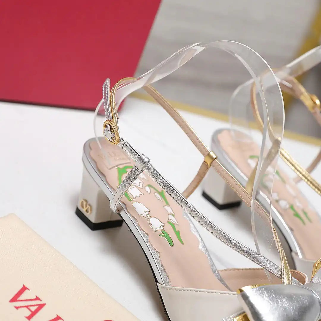 Valentino 6W2S0LB6QLJ_R1U  Bowow Slingback Pumps In Lambskin 45MM V98925