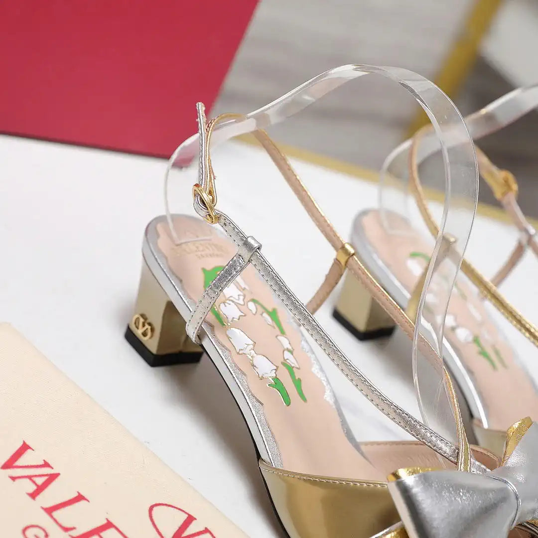Valentino 6W2S0LB6QLJ_R1U  Bowow Slingback Pumps In Lambskin 45MM V98926