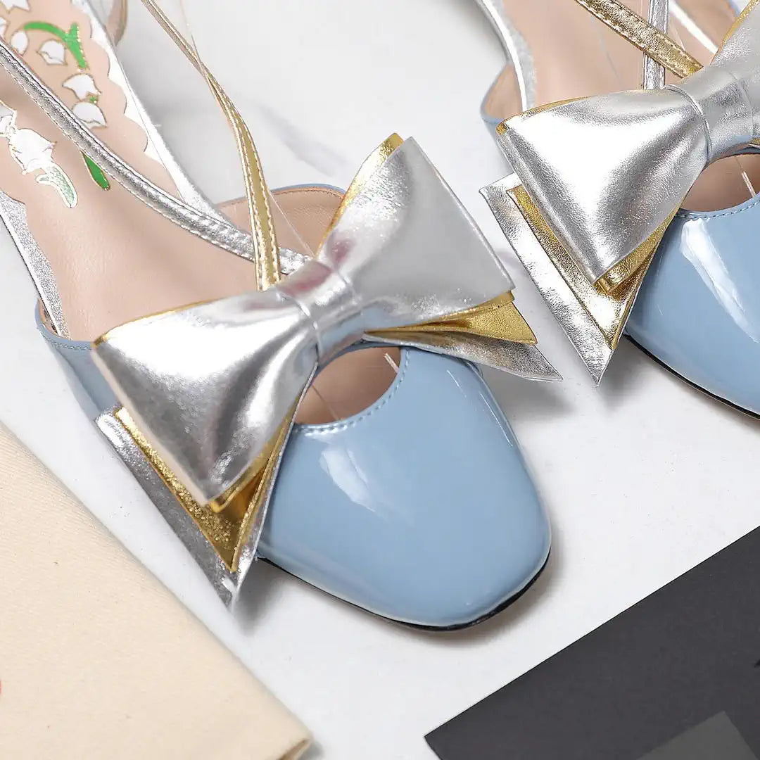 Valentino 6W2S0LB6QLJ_R1U  Bowow Slingback Pumps In Lambskin 45MM V98928