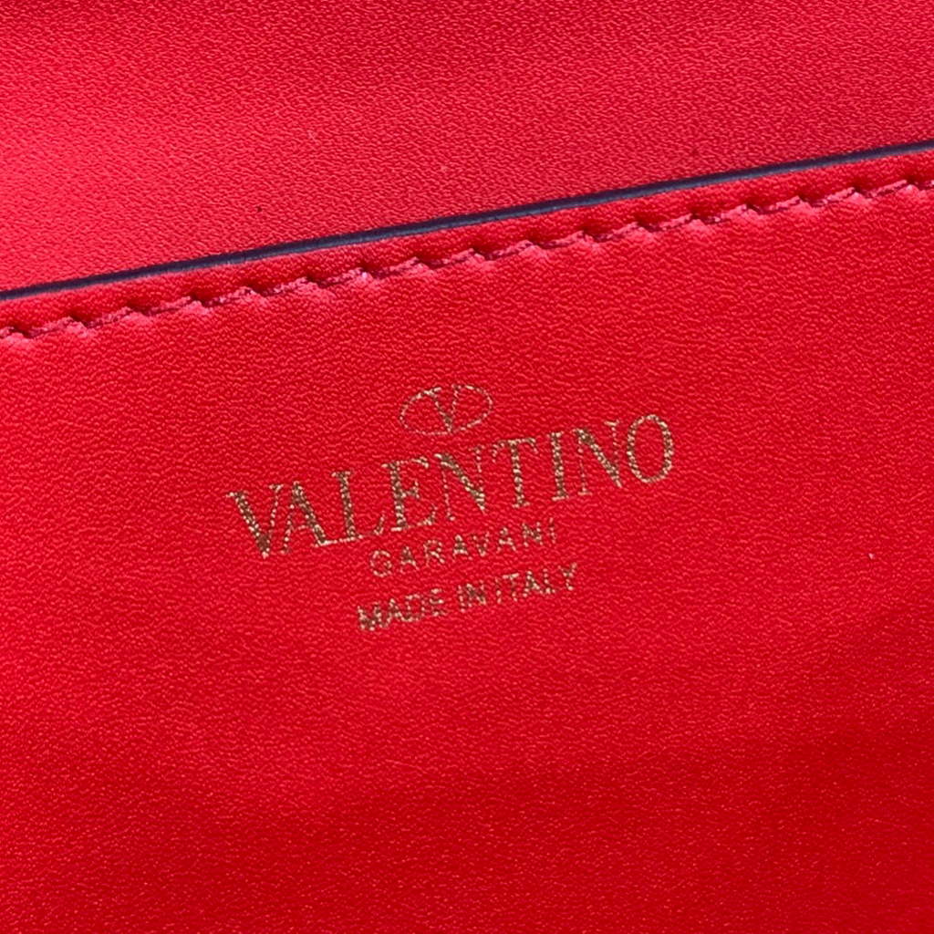 Valentino 7300 Rockstud Alcove Grainy Calfskin BOX Bag XW2B0J73 Black