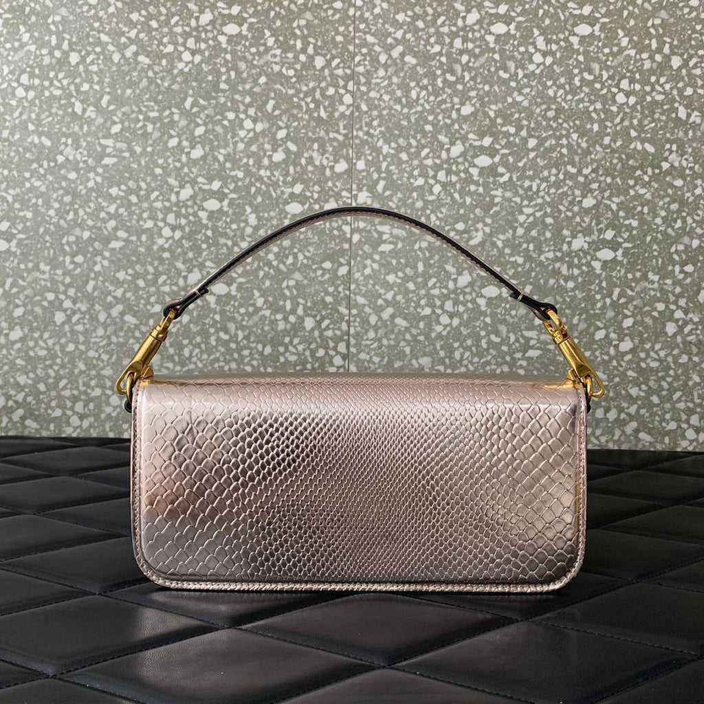 Valentino 8W2B0K53SPV_C8N Garavani Locò Large shoulder bag in laminated elaphe 6030