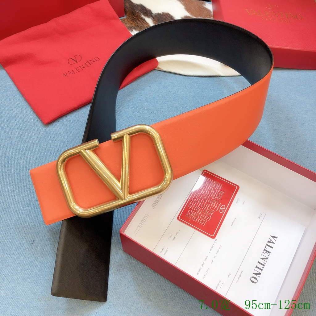 Valentino Belts Designer Valentino Buckle Leisure Belt Wide 7.0CM V00825 - '--Please Select-- - View 1