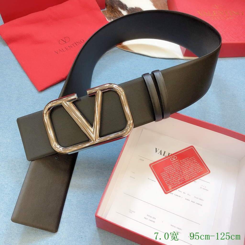 Valentino Belts Designer Valentino Buckle Leisure Belt Wide 7.0CM V00827 - '--Please Select-- - View 1