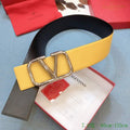Valentino Belts Designer Valentino Buckle Leisure Belt Wide 7.0CM V00828 - '--Please Select-- - View 1