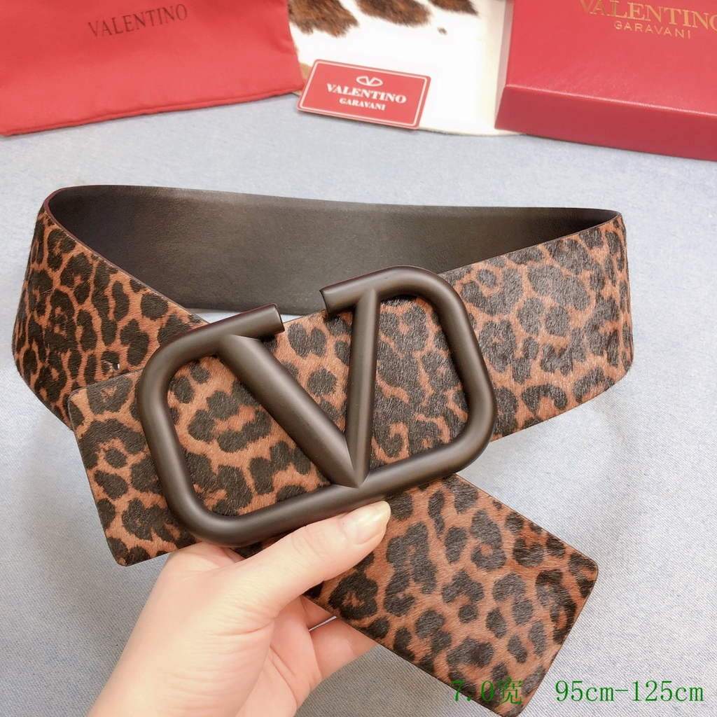Valentino Belts Designer Valentino Buckle Leisure Belt Wide 7.0CM V00833 - '--Please Select-- - View 1