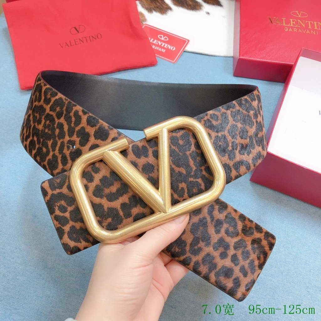 Valentino Belts Designer Valentino Buckle Leisure Belt Wide 7.0CM V00834 - '--Please Select-- - View 1