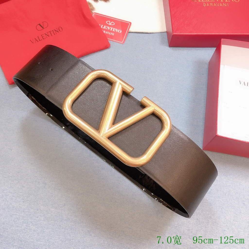 Valentino Belts Designer Valentino Buckle Leisure Belt Wide 7.0CM V00838 - '--Please Select-- - View 1