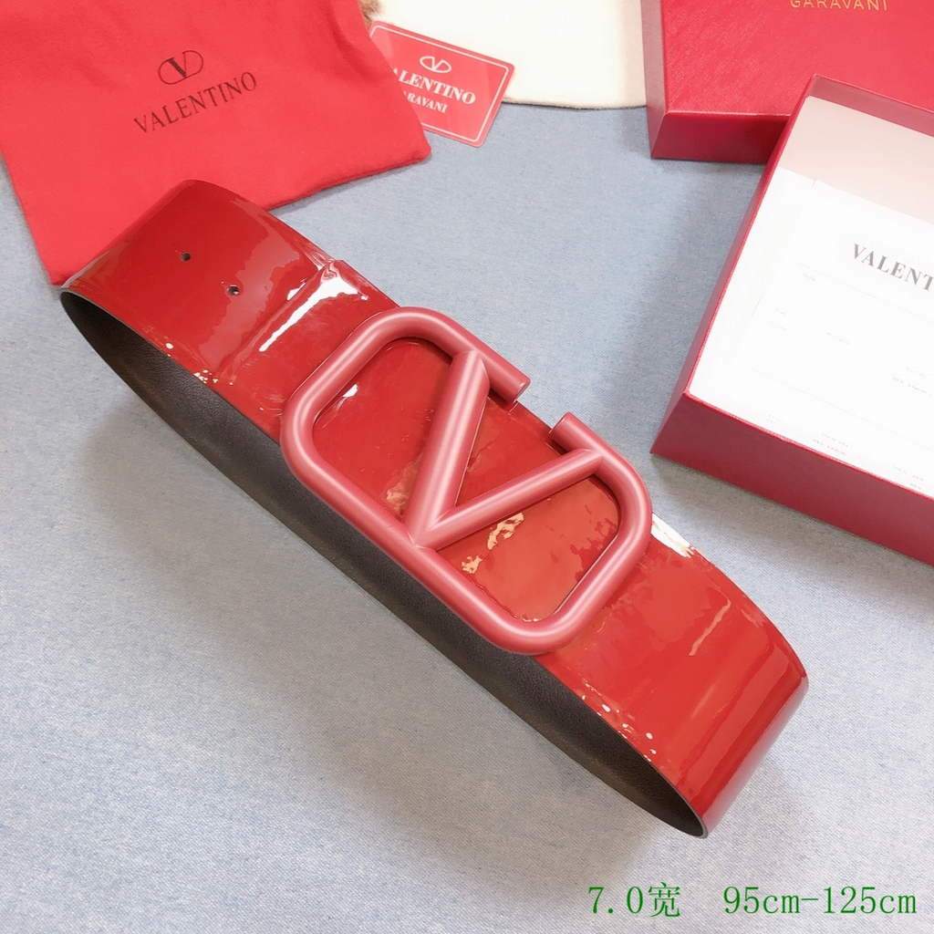 Valentino Belts Designer Valentino Buckle Leisure Belt Wide 7.0CM V00839 - '--Please Select-- - View 1