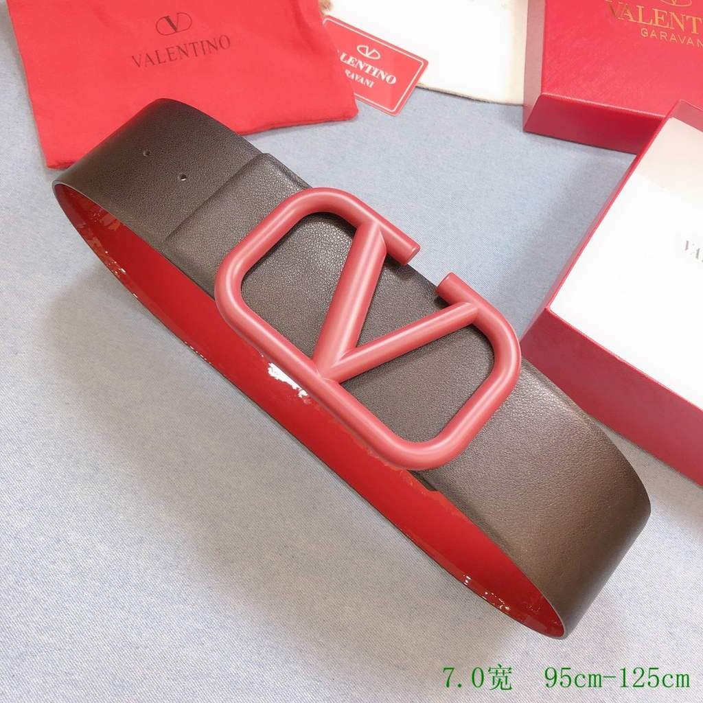 Valentino Belts Designer Valentino Buckle Leisure Belt Wide 7.0CM V00840 - '--Please Select-- - View 1