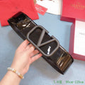 Valentino Belts Designer Valentino Buckle Leisure Belt Wide 7.0CM V00841 - '--Please Select-- - View 1