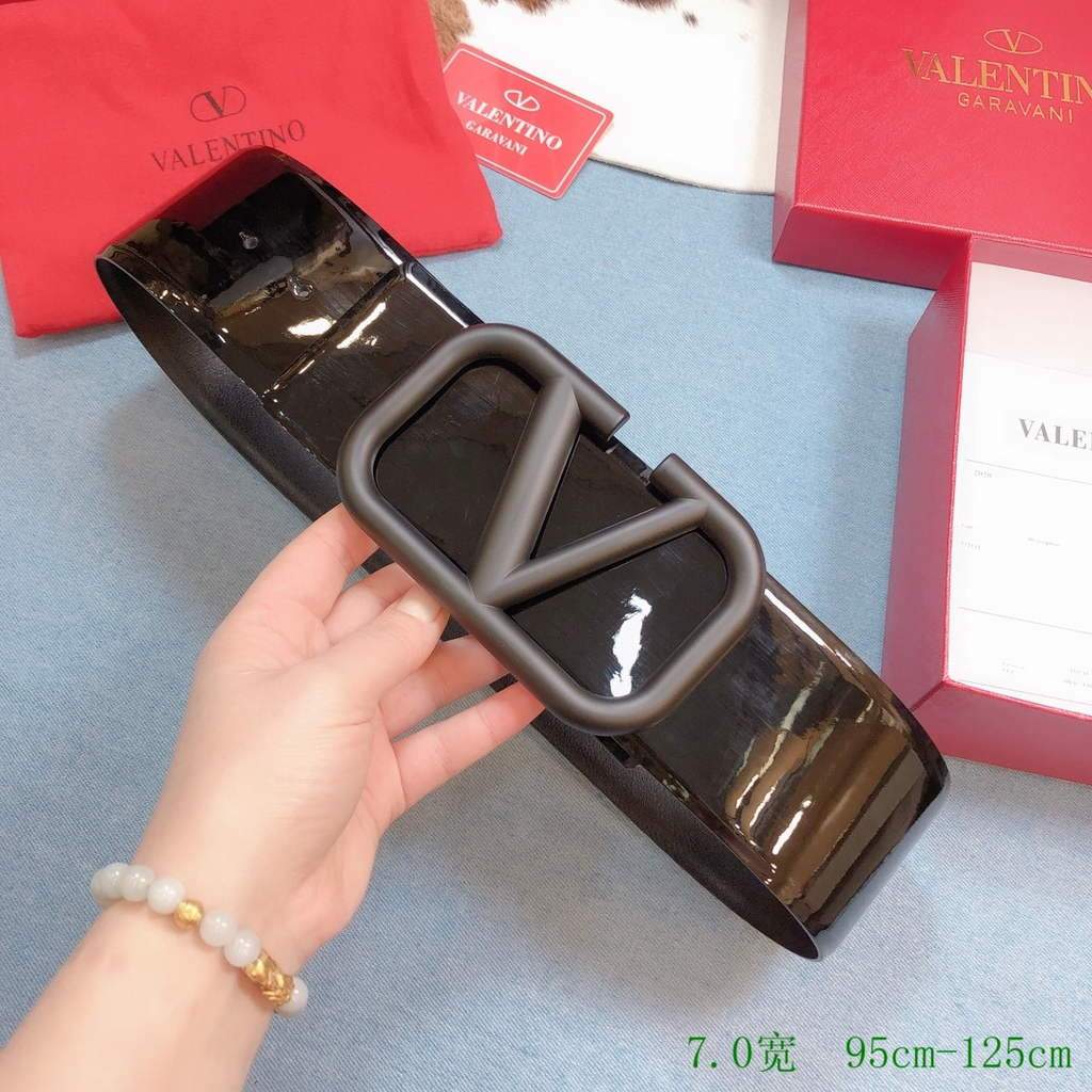 Valentino Belts Designer Valentino Buckle Leisure Belt Wide 7.0CM V00841 - '--Please Select-- - View 1