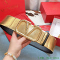 Valentino Belts Designer Valentino Buckle Leisure Belt Wide 7.0CM V00842 - '--Please Select-- - View 1