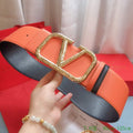 Valentino Belts Designer Valentino Buckle Leisure Belt Wide 7.0CM V00847 - '--Please Select-- - View 1