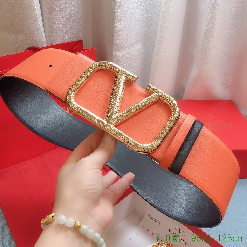 Valentino Belts Designer Valentino Buckle Leisure Belt Wide 7.0CM V00847 - '--Please Select-- - View 1