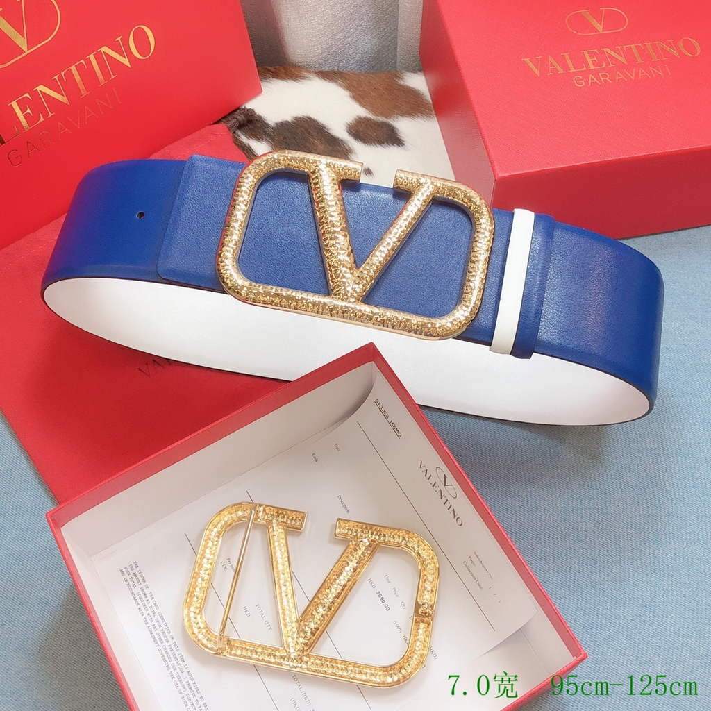 Valentino Belts Designer Valentino Buckle Leisure Belt Wide 7.0CM V00849 - '--Please Select-- - View 1