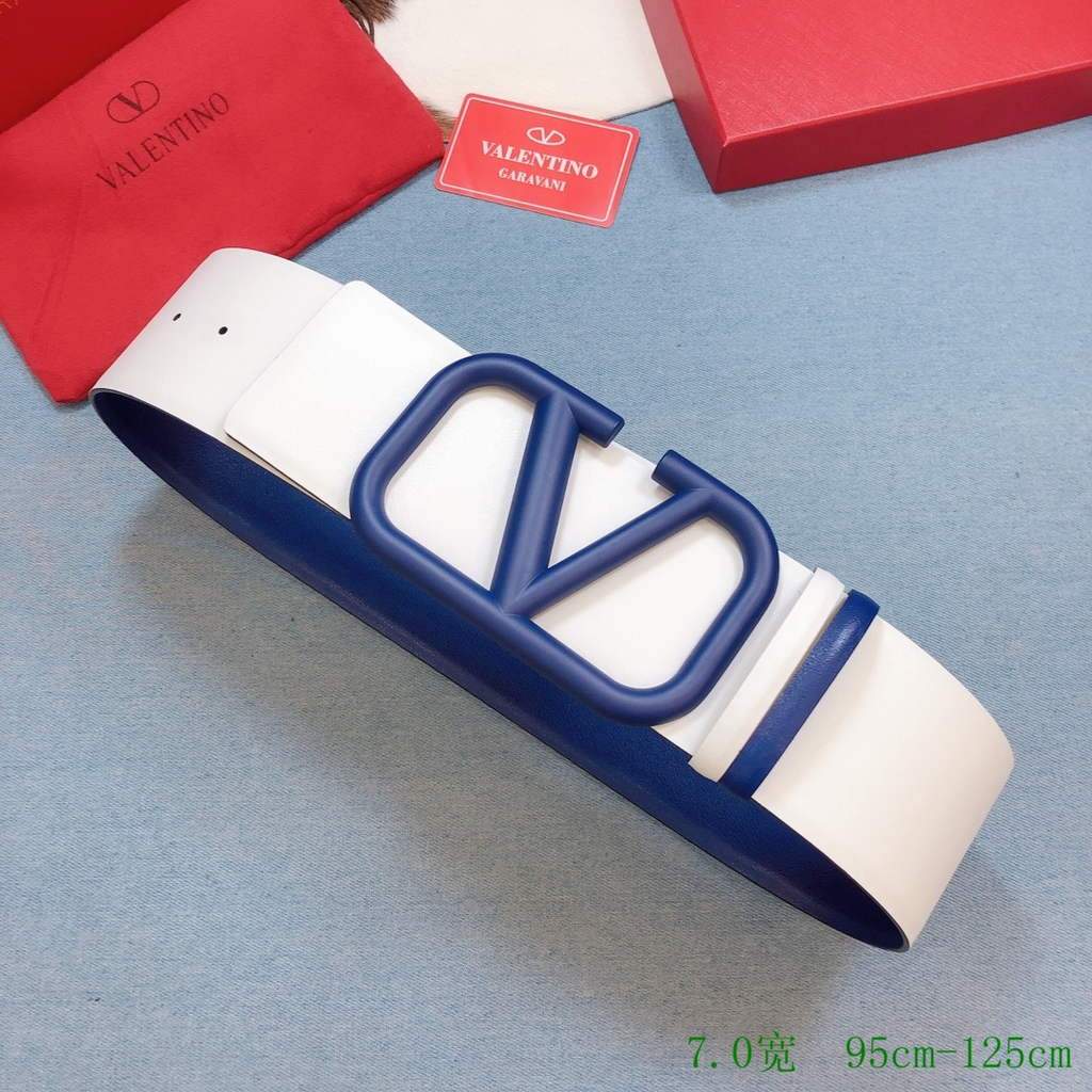 Valentino Belts Designer Valentino Buckle Leisure Belt Wide 7.0CM V00853 - '--Please Select-- - View 1