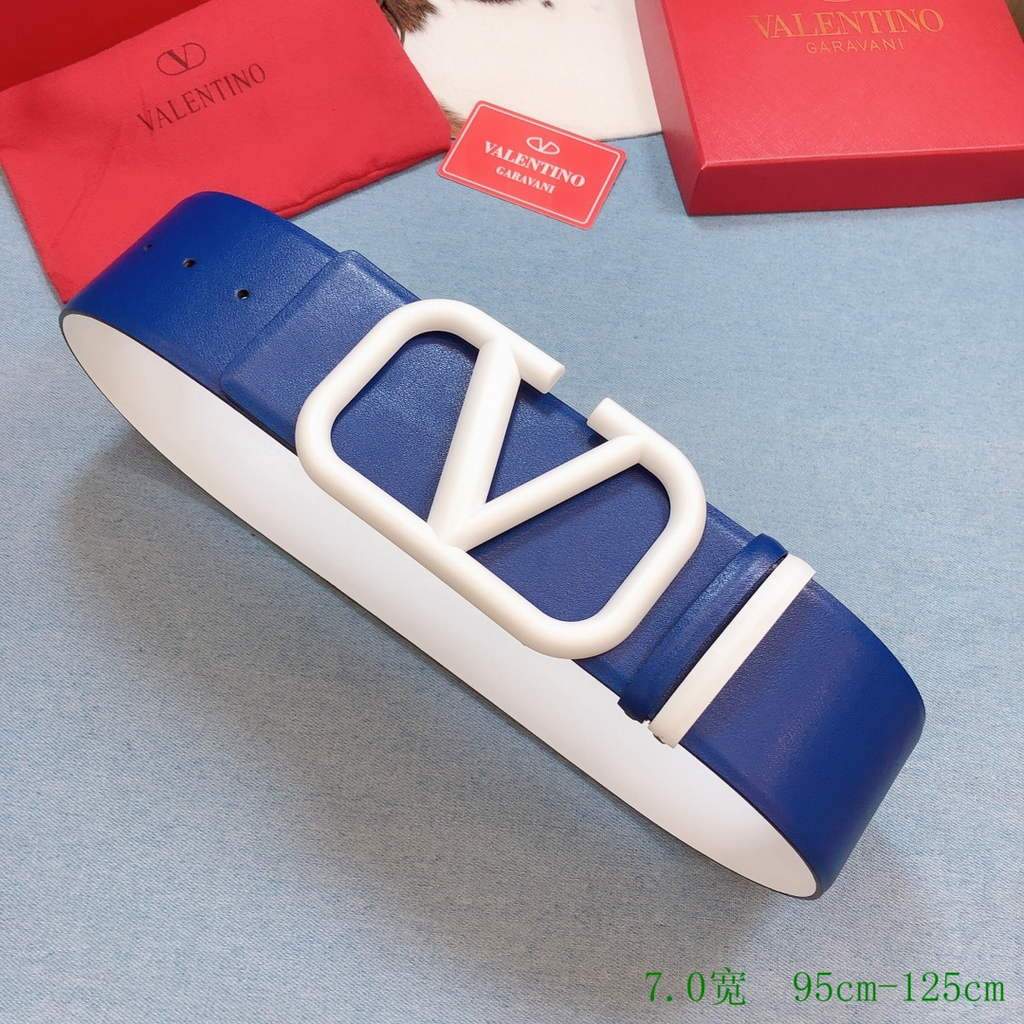 Valentino Belts Designer Valentino Buckle Leisure Belt Wide 7.0CM V00854 - '--Please Select-- - View 1