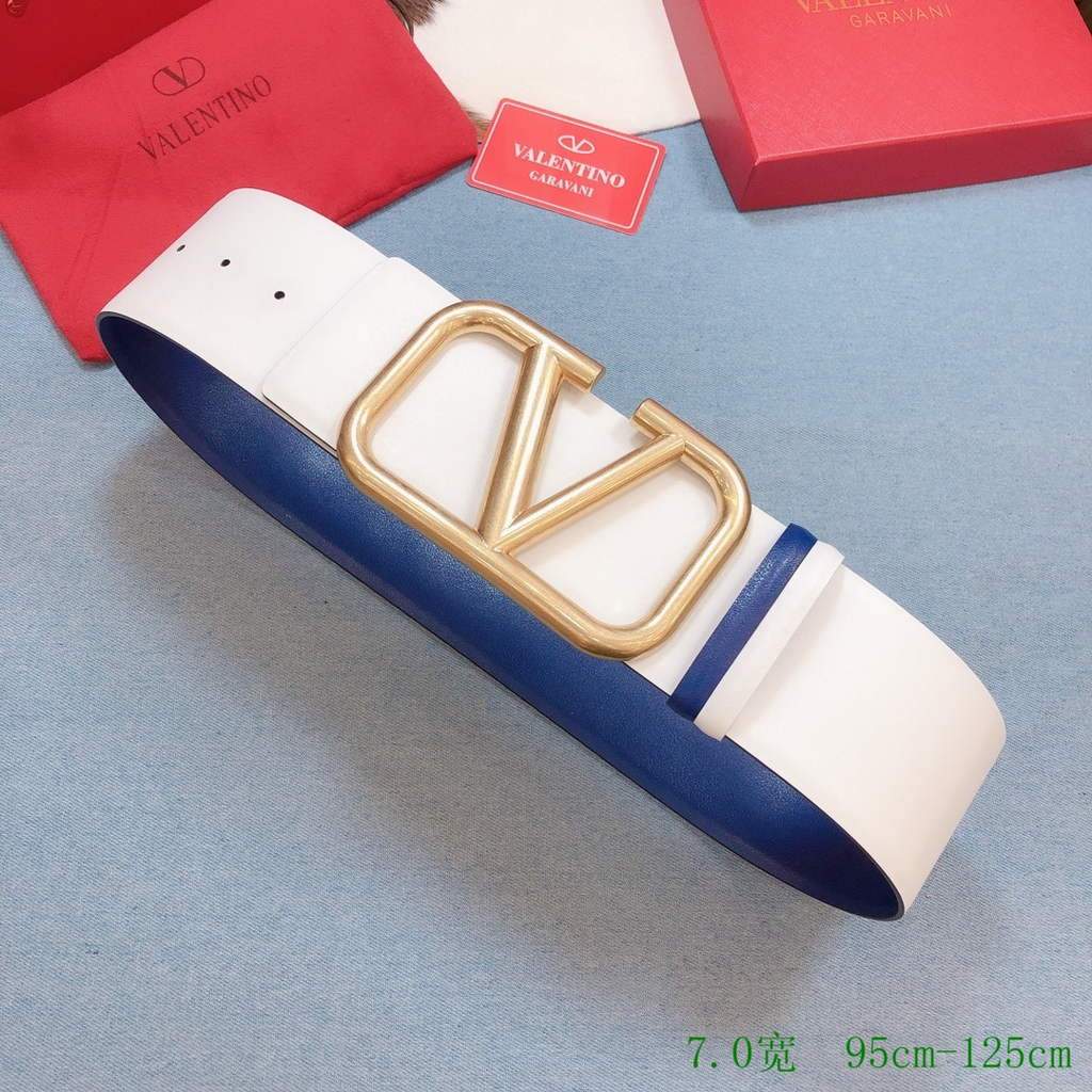 Valentino Belts Designer Valentino Buckle Leisure Belt Wide 7.0CM V00856 - '--Please Select-- - View 1