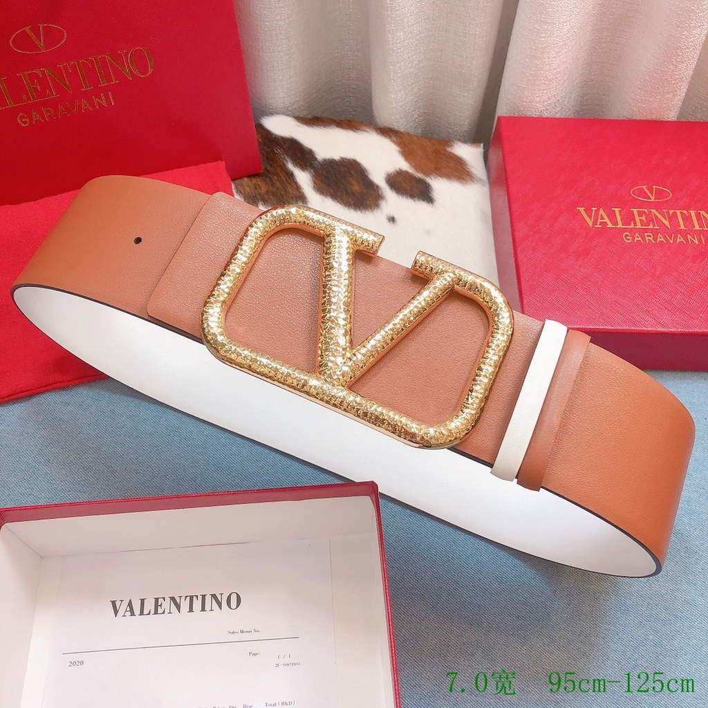 Valentino Belts Designer Valentino Buckle Leisure Belt Wide 7.0CM V00857 - '--Please Select-- - View 1