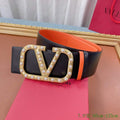 Valentino Belts Designer Valentino Buckle Leisure Belt Wide 7.0CM V00861 - '--Please Select-- - View 1