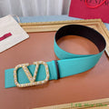 Valentino Belts Designer Valentino Buckle Leisure Belt Wide 7.0CM V00863 - '--Please Select-- - View 1