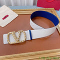 Valentino Belts Designer Valentino Buckle Leisure Belt Wide 7.0CM V00866 - '--Please Select-- - View 1