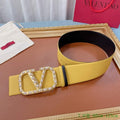 Valentino Belts Designer Valentino Buckle Leisure Belt Wide 7.0CM V00873 - '--Please Select-- - View 1