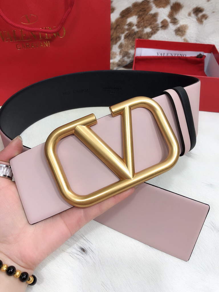 Valentino Belts Designer Valentino Buckle Leisure Belt Wide 7.0CM V00823