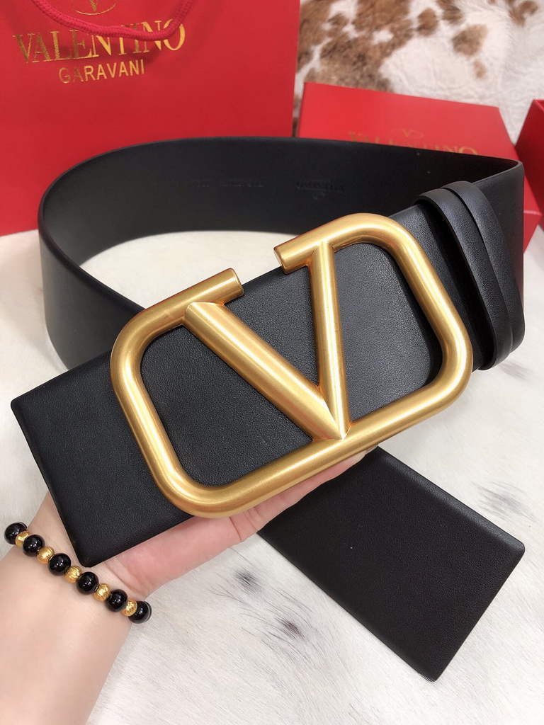 Valentino Belts Designer Valentino Buckle Leisure Belt Wide 7.0CM V00823