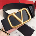 Valentino Belts Designer Valentino Buckle Leisure Belt Wide 7.0CM V00882 - '--Please Select-- - View 1