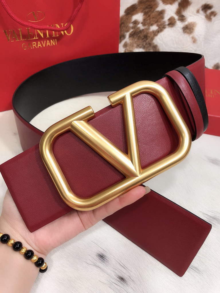 Valentino Belts Designer Valentino Buckle Leisure Belt Wide 7.0CM V00823