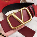 Valentino Belts Designer Valentino Buckle Leisure Belt Wide 7.0CM V00883 - '--Please Select-- - View 1