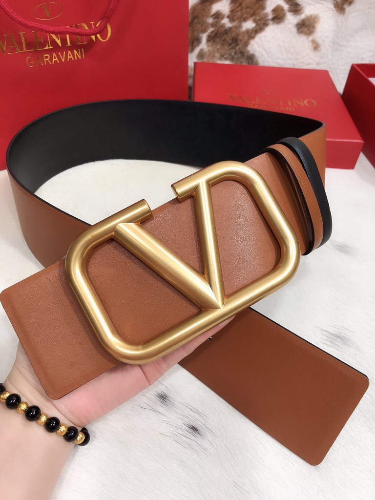 Valentino Belts Designer Valentino Buckle Leisure Belt Wide 7.0CM V00823