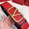 Valentino Belts Designer Valentino Buckle Leisure Belt Wide 7.0CM V00885 - '--Please Select-- - View 1