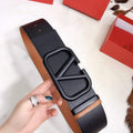 Valentino Belts Designer Valentino Buckle Leisure Belt Wide 7.0CM V00888 - '--Please Select-- - View 1