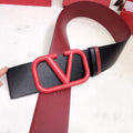 Valentino Belts Designer Valentino Buckle Leisure Belt Wide 7.0CM V00889 - '--Please Select-- - View 1