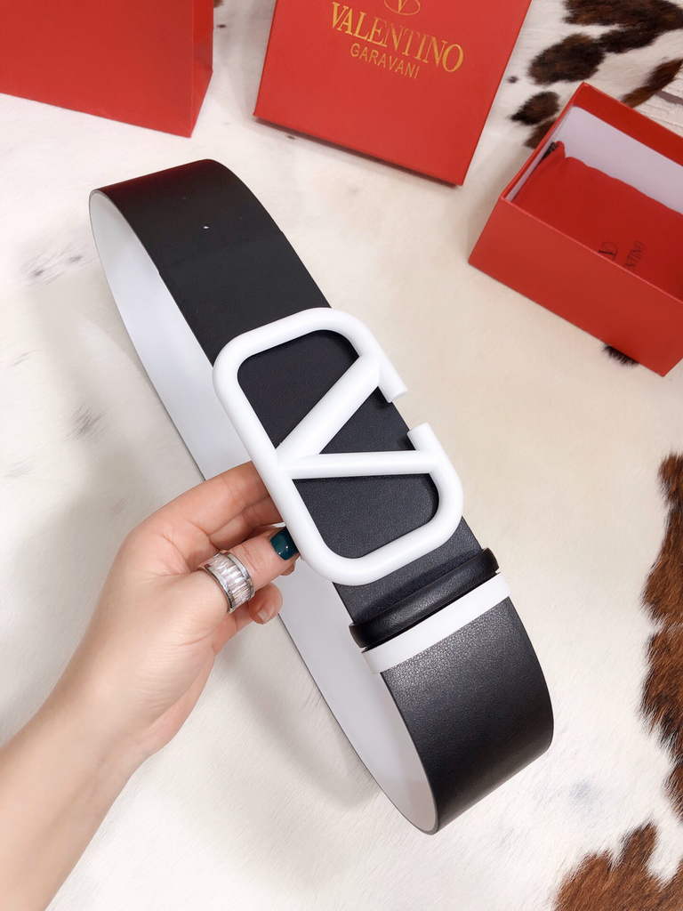 Valentino Belts Designer Valentino Buckle Leisure Belt Wide 7.0CM V00823