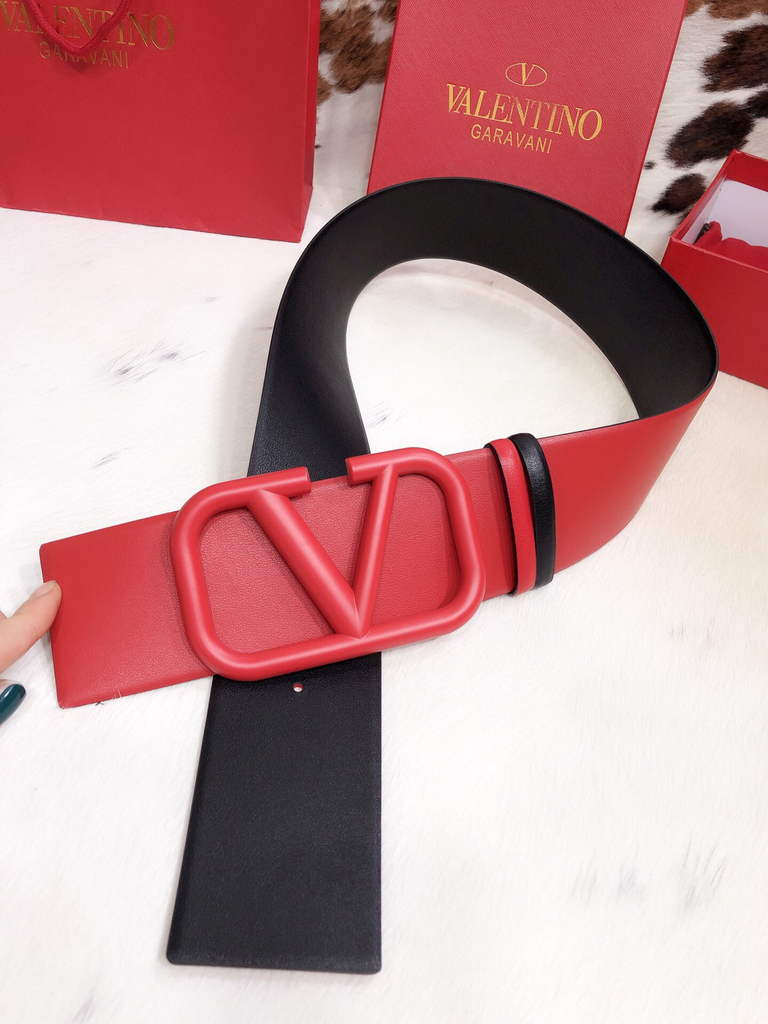 Valentino Belts Designer Valentino Buckle Leisure Belt Wide 7.0CM V00823