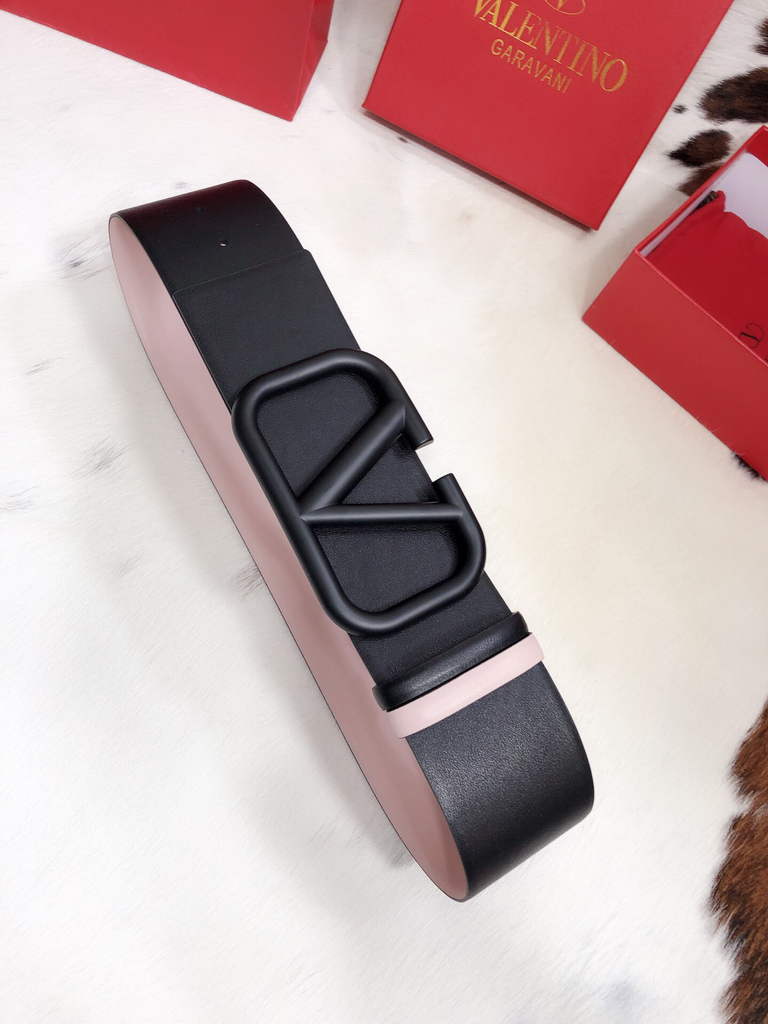 Valentino Belts Designer Valentino Buckle Leisure Belt Wide 7.0CM V00823