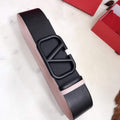Valentino Belts Designer Valentino Buckle Leisure Belt Wide 7.0CM V00893 - '--Please Select-- - View 1