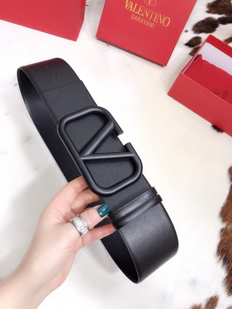 Valentino Belts Designer Valentino Buckle Leisure Belt Wide 7.0CM V00823
