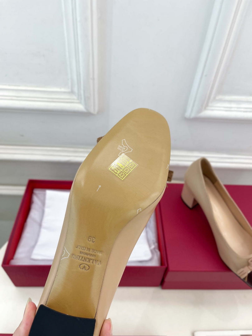 Valentino Fashion Mary-Jane Pumps Shoes 60MM V52906