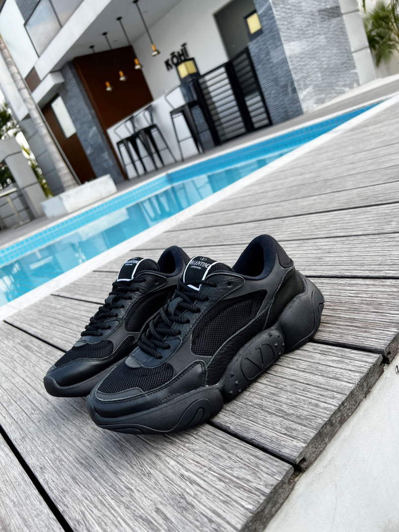 Valentino Garavani Bubbleback Mesh And Suede Sneaker V78130 - 35 - View 1
