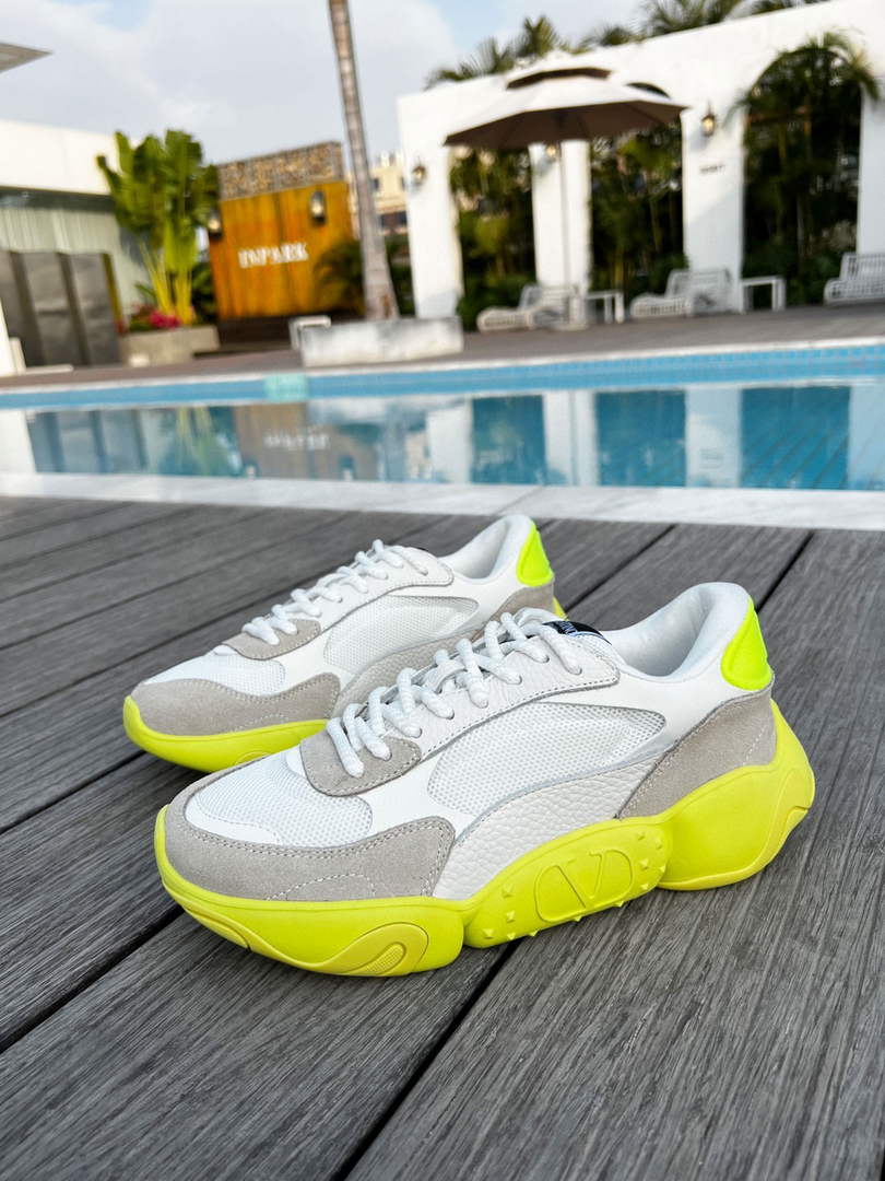 Valentino Garavani Bubbleback Mesh And Suede Sneaker V78131 - 35 - View 1